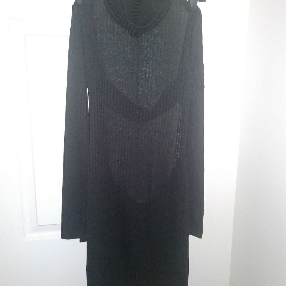 Turtle neck back out mini dress